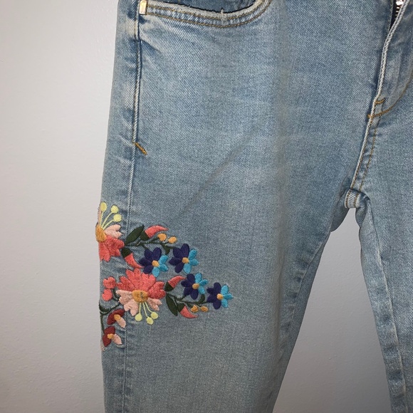 Anthropologie Embroidered Jeans - Picture 2 of 6